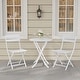 preview thumbnail 7 of 7, 3 Piece Folding Bistro Table and Chairs Set