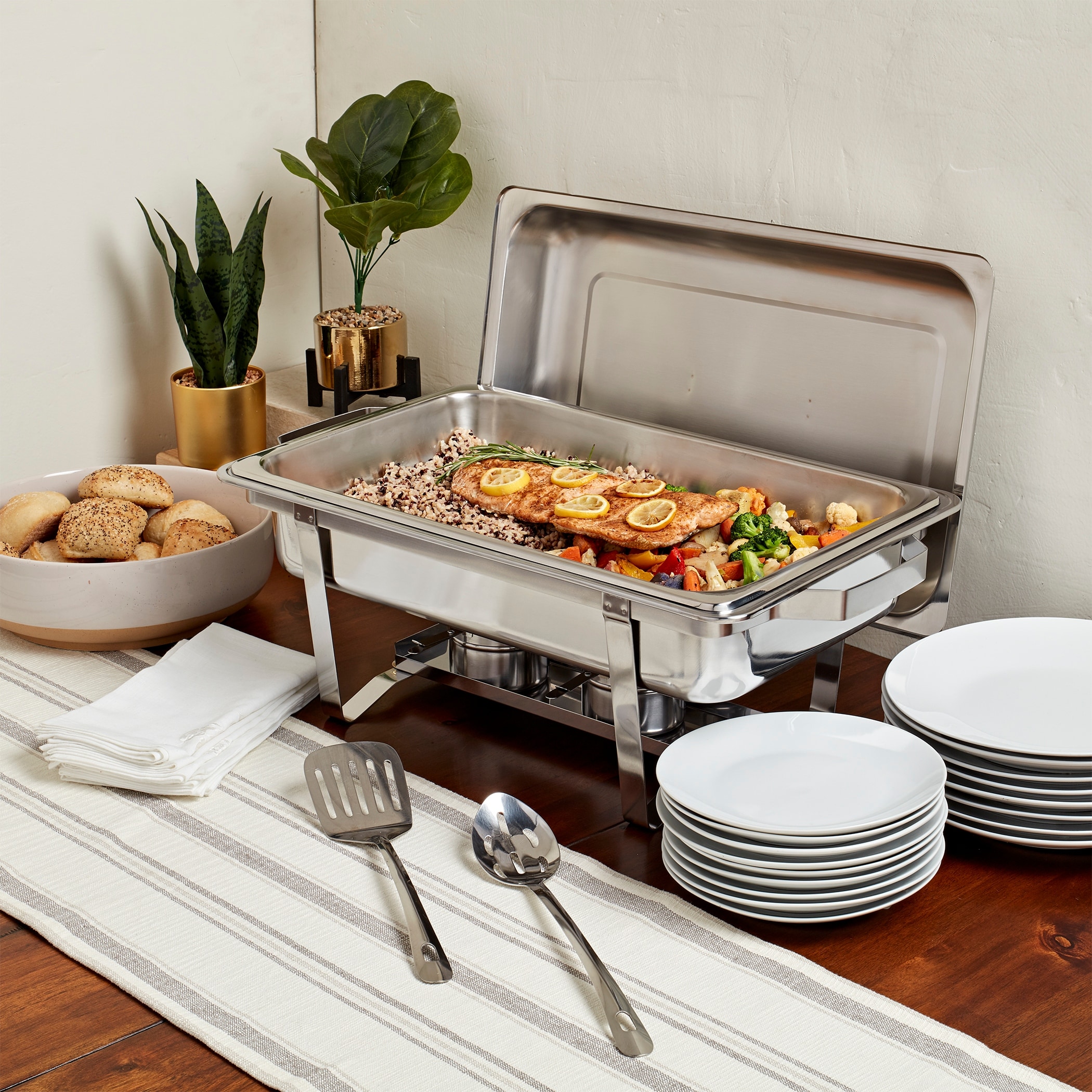 Denmark 9.5qt Stainless Steel Rectangular Chafing Dish - On Sale