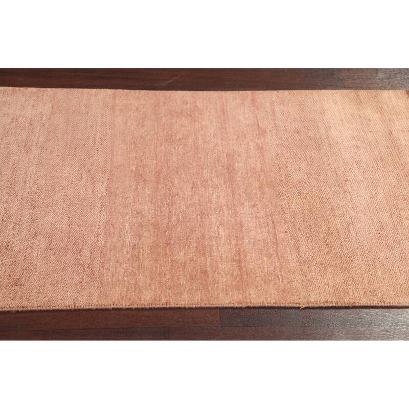 Gabbeh Kashkoli Oriental Runner Rug Hand-knotted Modern Wool Carpet - 2'7" x 12'2"