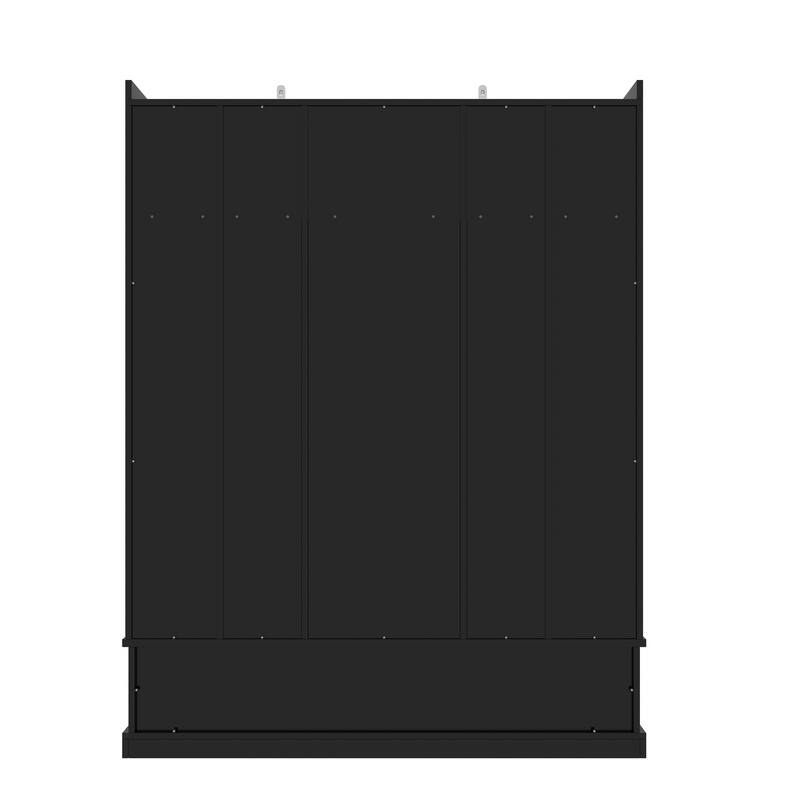 78.7" Entryway Organizer with Bench Cubbies Drawers and Adjustable Shelves - 62.4" D x 19.7" W x 78.7" H