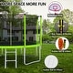 preview thumbnail 9 of 7, 12FT Trampoline with Basketball Hoop and Ball ,Recreational Trampolines with Safety Enclosure for Back Yard Outdoor