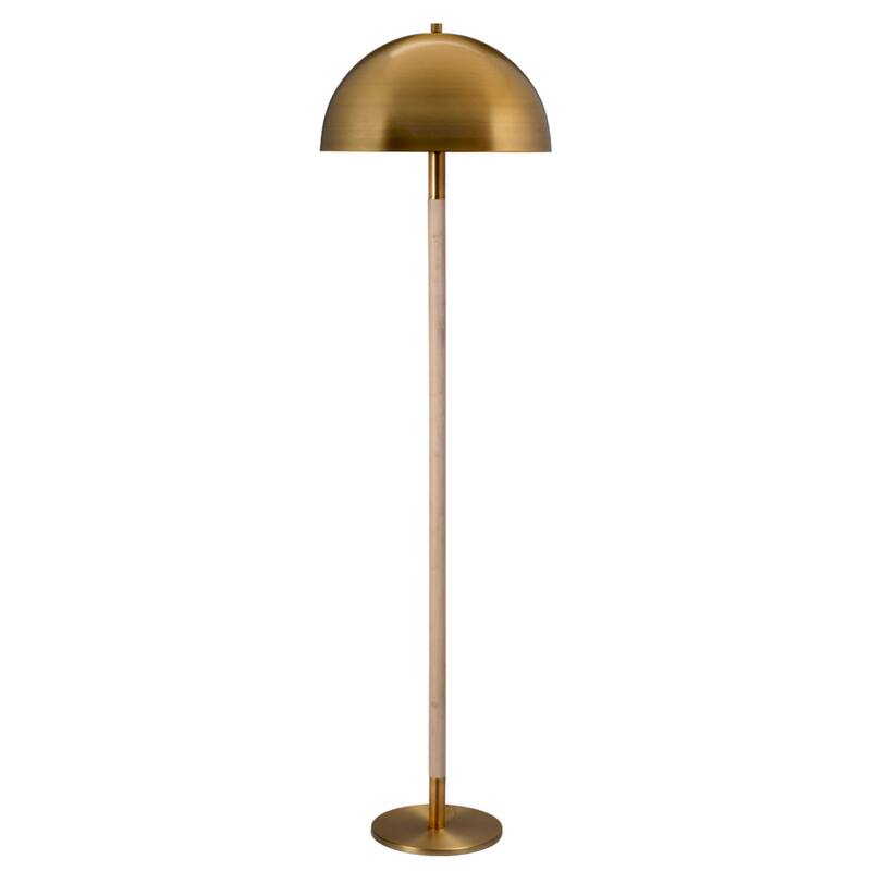 Jamie Young Merlin Metal and Wood 1-Light Floor Lamp