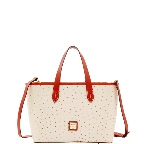 Dooney Bourke Ostrich Embossed Leather Brandy Bag Introduced Dooney Bourke Ostrich Embossed Leather Brandy Bag Introduced By