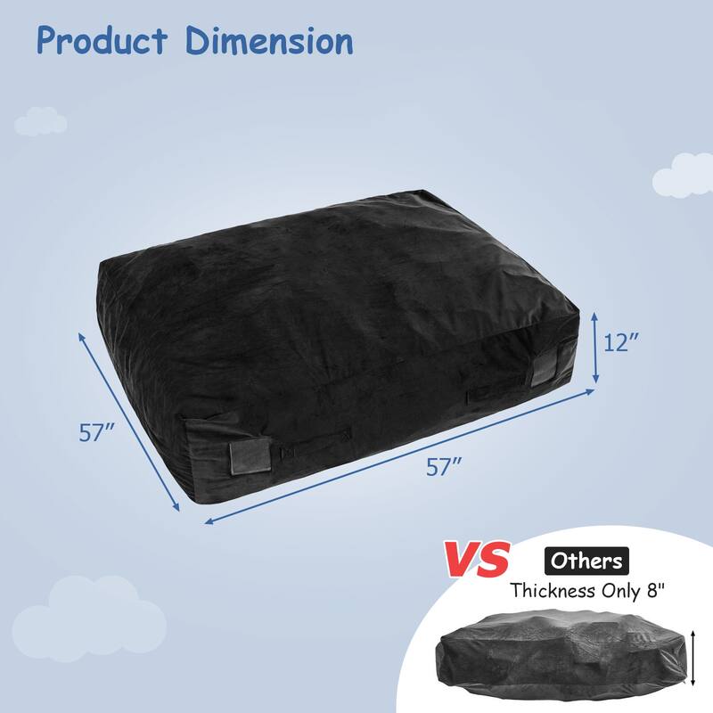 Costway 47" x 35.5" Crash Pad Sensory Mat with Foam Blocks and - See Details