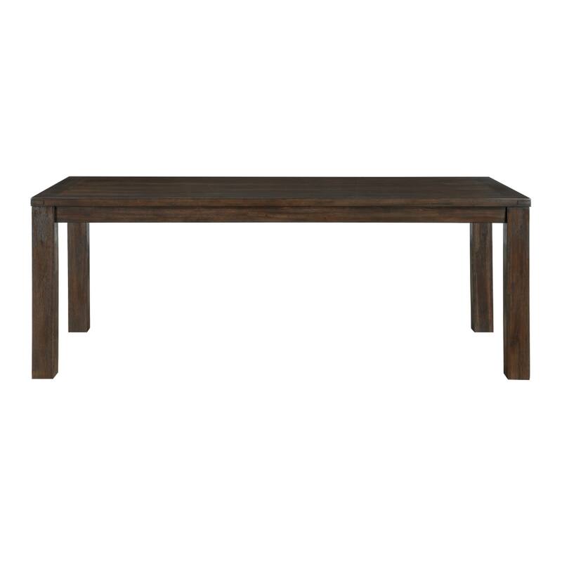 Harry Dining Table, Straight Legs, Rectangular Brown Acacia 79 Inch