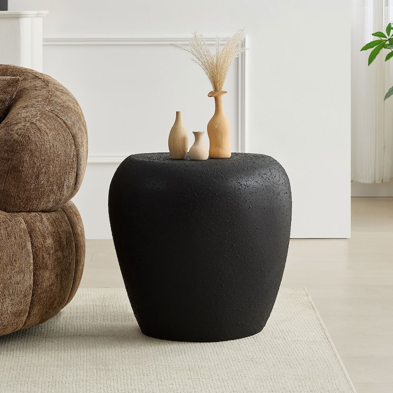 2PCS Fiberglass Elliptical Coffee Table Set