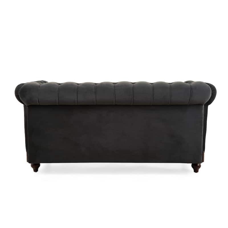 Chesterfield Velvet Loveseat Sofa