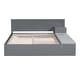 preview thumbnail 9 of 9, Full Size Wood Storage Hydraulic Platform Bed w/ Twin Size Trundle, Side Table & Lounge