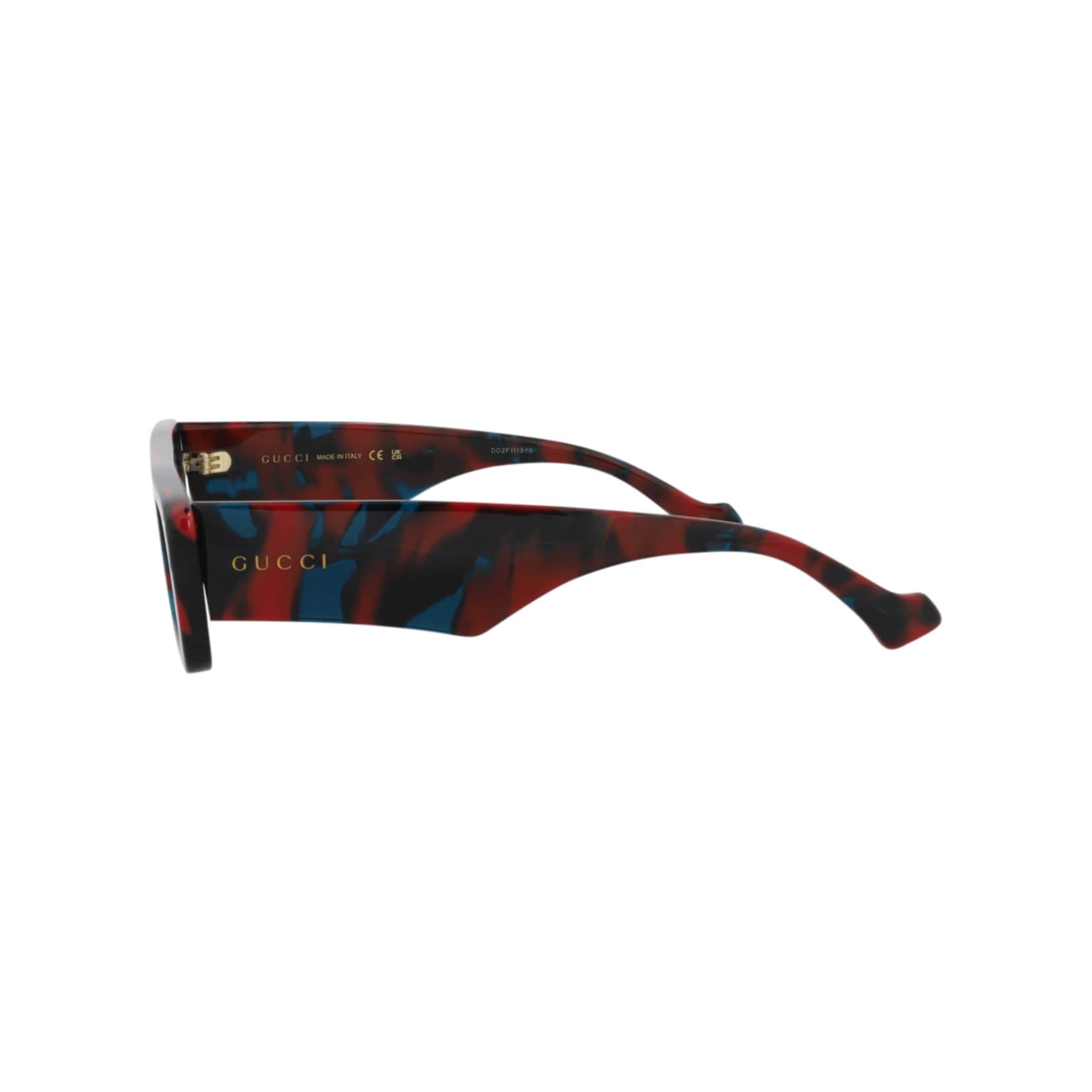 GUCCI Havana Square Sunglasses. Tortoise frame w/ Navy & Red Detail ?❤️? New Gucci GG1868S 002 Havana/Blue/Red/Brown 53-19-145  main image 2