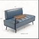 preview thumbnail 13 of 28, 55"W Faux Leather End of Bed Bench With side table