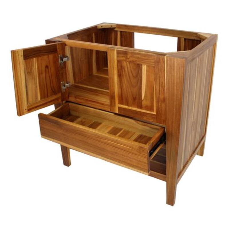 EcoDecors ST-BT-30-1 Significado - Bathroom Vanity - Bathroom Vanities - Bathroom Vanity Cabinet - Vanity Bathroom - Bath Vanity - Brown - Natural Finish - Single Vanities