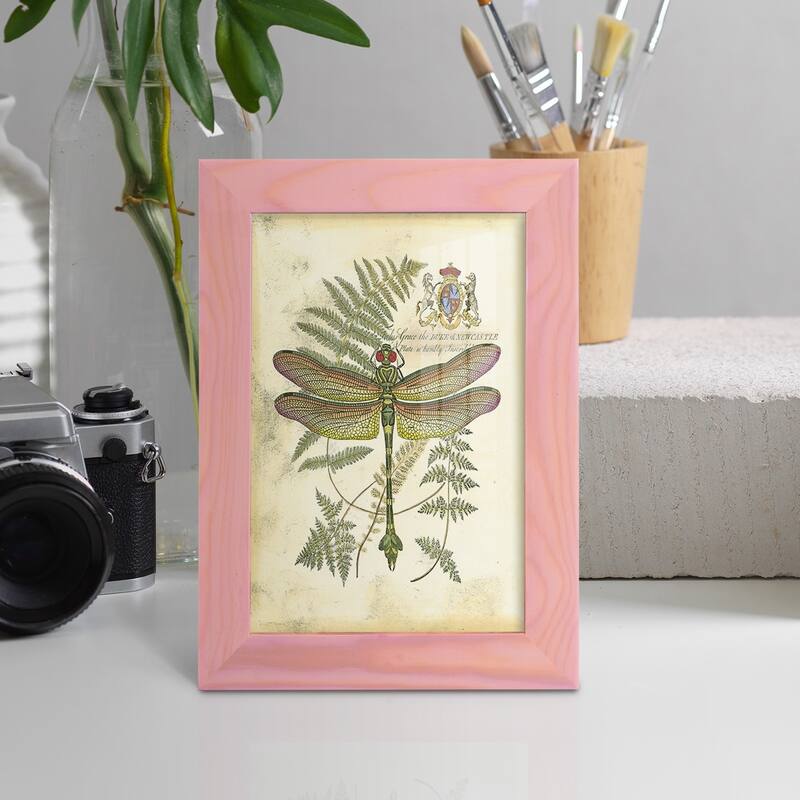 Regal Dragonfly III (PP) -Framed Print w/glass-Cherry Red