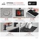 preview thumbnail 10 of 14, STYLISH 28 inch Stainless Steel 16G 60/40 Double Bowl Workstation Kitchen Sink - 28" x 19" x 10"