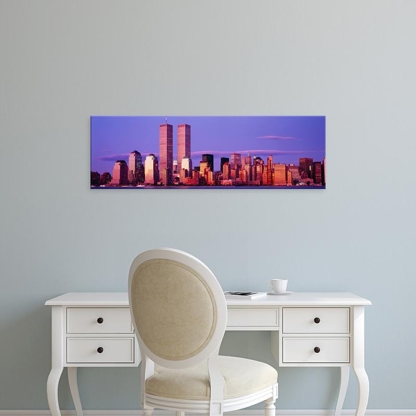 Easy Art Prints Panoramic Images's 'Skyscrapers in a city, Manhattan, New York City, New York State, USA' Canvas Art