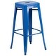 preview thumbnail 14 of 39, 23.75'' Square Metal Indoor-Outdoor Bar Table Set with 2 Square Seat Stools - 27.75"W x 27.75"D x 40"H