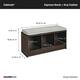 Porch & Den Southbrook 3-cube Storage Bench w/ Grey Cushion
