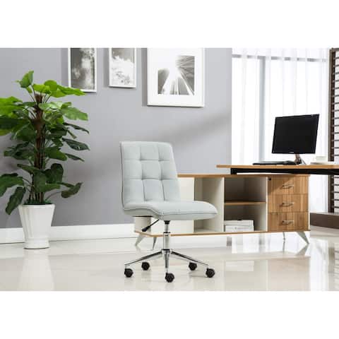 Porthos Home Leona Adjustable Steel and Faux Leather Office Chair