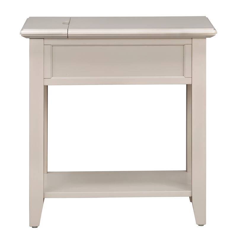 Zayden 1-drawer Side Table with Charging Station by iNSPIRE Q Bold