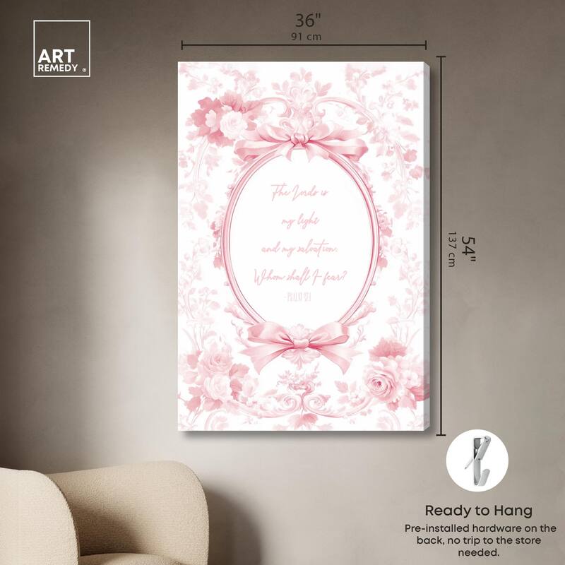 My Light Pink Canvas by Art Remedy, Gallery Wrapped