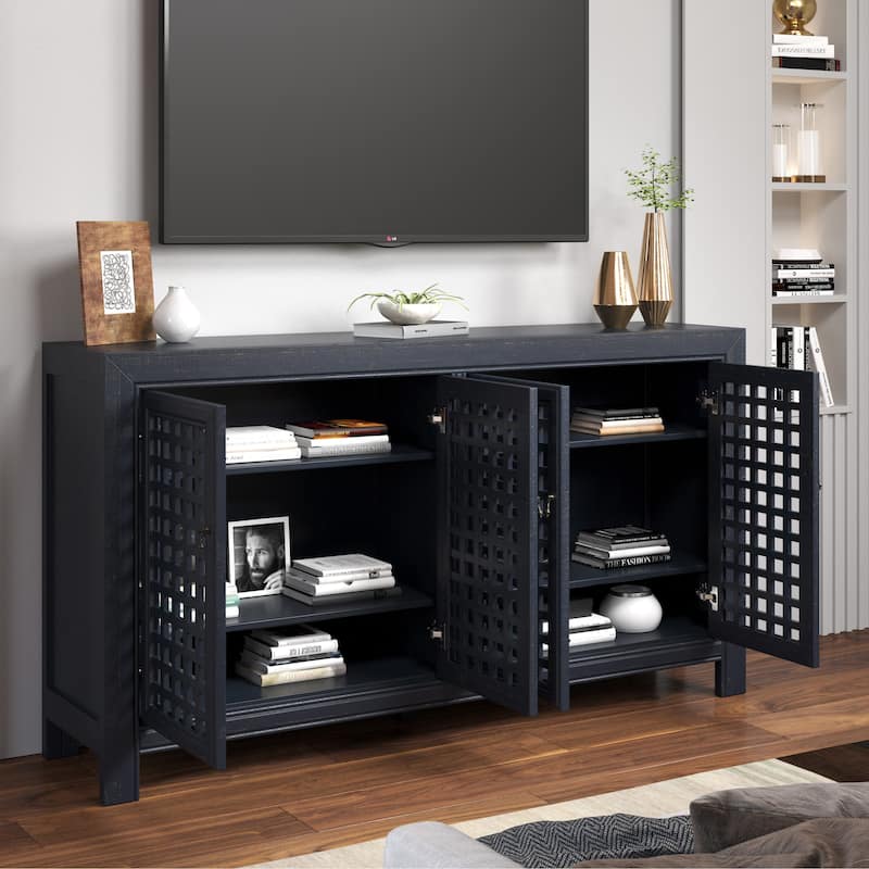 Steve Silver Raissa 70-inch Hand-rubbed Distressed Accent Cabinet