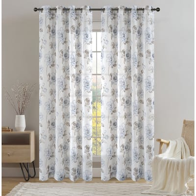 Camila Light Filtering Grommet Curtain Panel - 52" x 84"