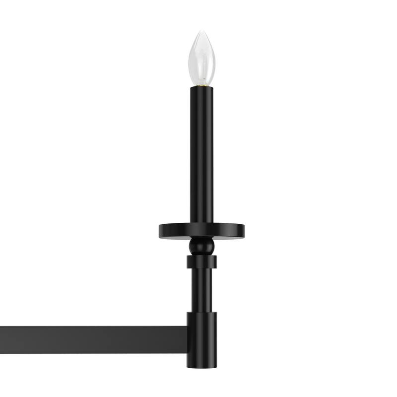 Hunter Briargrove 7-Light Linear Chandelier - Dining room, Candle, Geometric, Transitional