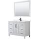 Option White, Black Trim, White Quartz Top