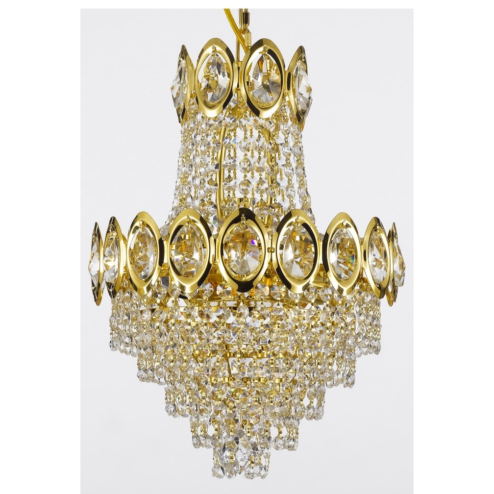 French Empire Crystal Chandelier Light Lighting Fixture - Chandeliers For Bedrooms by Overstock.com