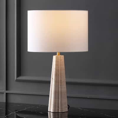 SAFAVIEH Couture Naveen Travertine Table Lamp - 15"W x 15"D x 25"H