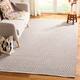 SAFAVIEH Handmade Flatweave Montauk Shkurte Cotton Rug - 5' x 8' - Grey/Ivory