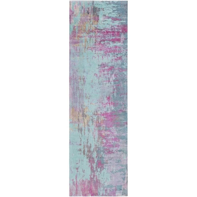 Rayleigh Area Rug - 2'6" x 8' Runner - Purple