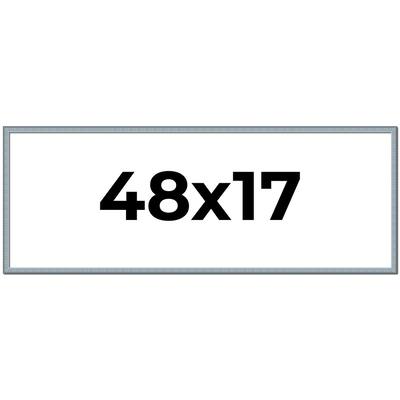 48x17 Frame Rustic Sky Blue Solid Wood Picture Frame | 0.75 Inch