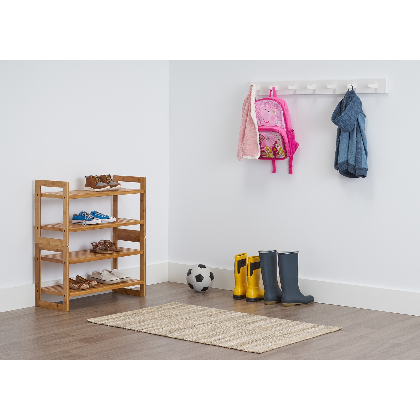 Trinity Bamboo Shoe Rack Pack of 2