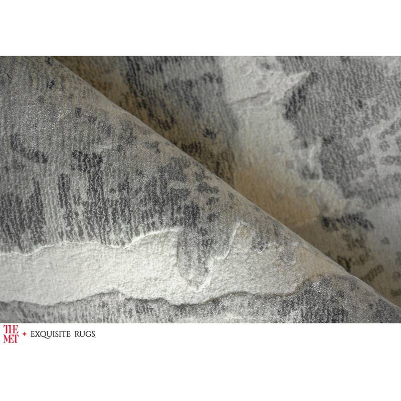 The Met X Exquisite Rugs Papyrus Gray Area Rug