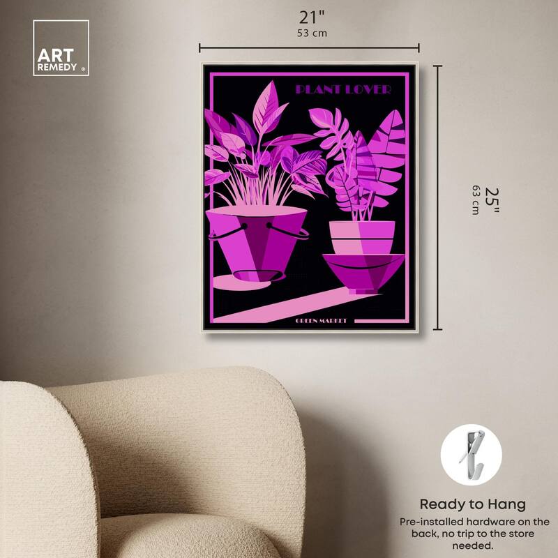 Plant Lover Canvas by Art Remedy