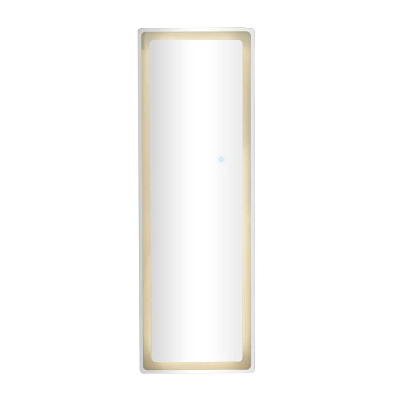 Glass Anti Fog Mirror with LED Light - Silver - Roche River Decor