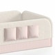 preview thumbnail 13 of 124, Twin/Full/Queen Teddy Fleece Floor Bed with Upholstered Safety Rails and Pocket