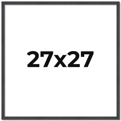 27x27 Frame Brown Solid Wood Picture Frame Includes UV Acrylic