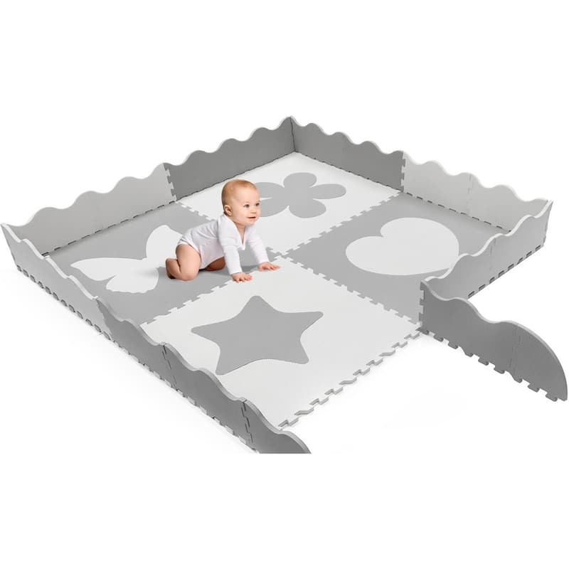 Sorbus Floor Baby Play Mat Interlocking Set (4 Pc)