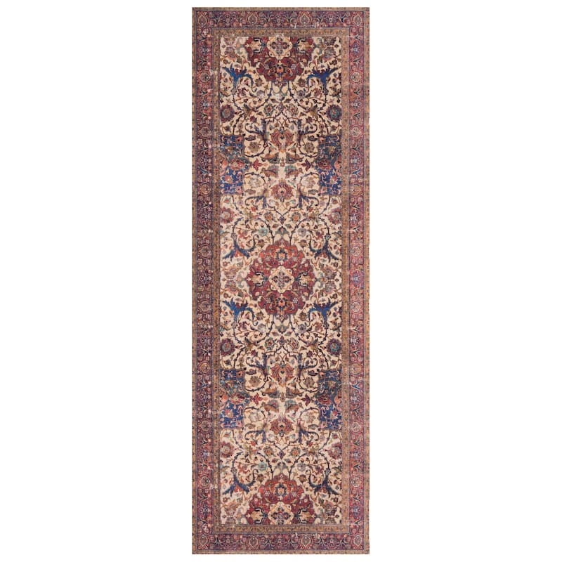 Alexander Home Tremezzina Printed Vintage Grand Medallion Boho Rug