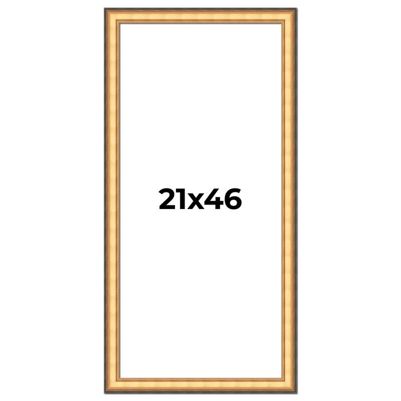 21x46 Frame Gold Plein Aire Solid Wood Picture Frame Width 2 Inches |