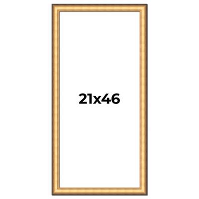 21x46 Frame Gold Plein Aire Solid Wood Picture Frame Width 2 Inches |