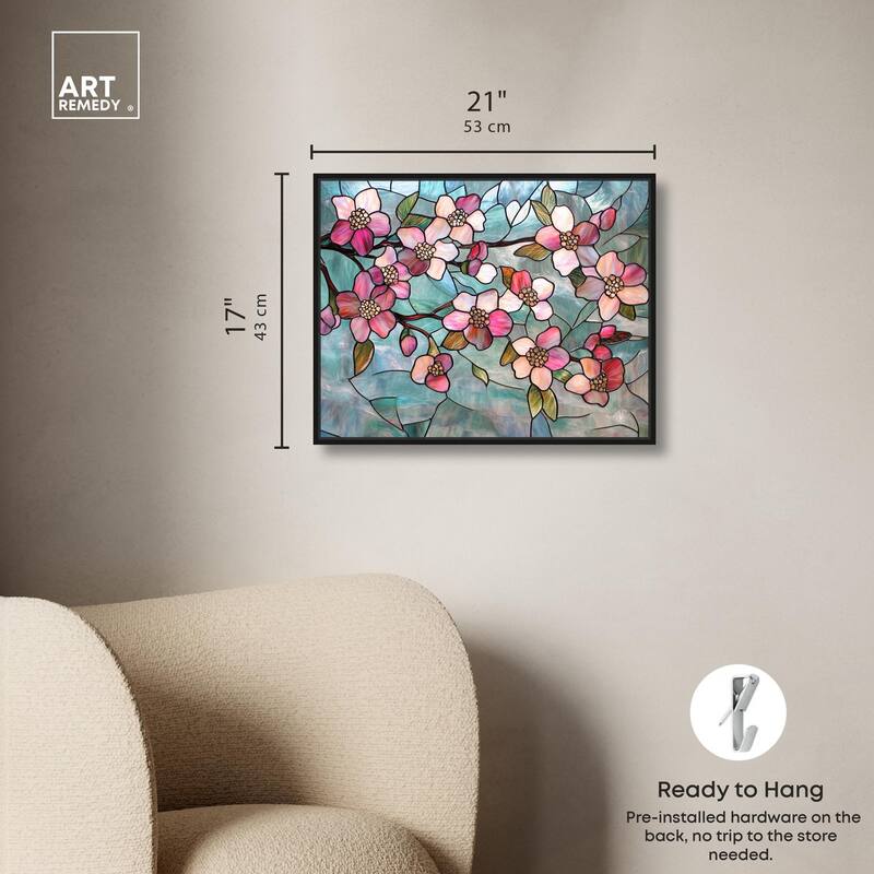 Shimmering Spring Blossoms I Canvas by Art Remedy