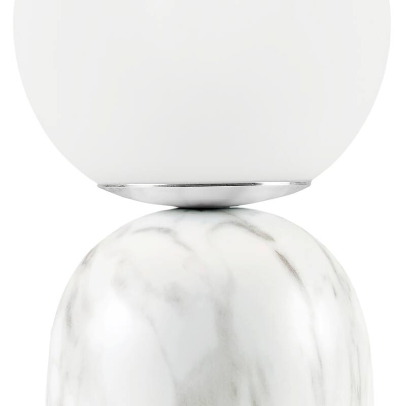 INK+IVY Nelia Frosted Glass Globe Resin Table Lamp On Sale Bed Bath