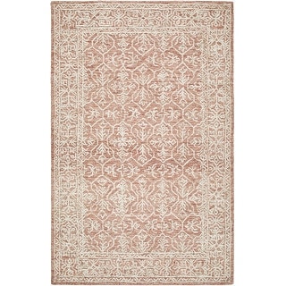 Livabliss Sicily Casual Solid Color Wool Area Rug