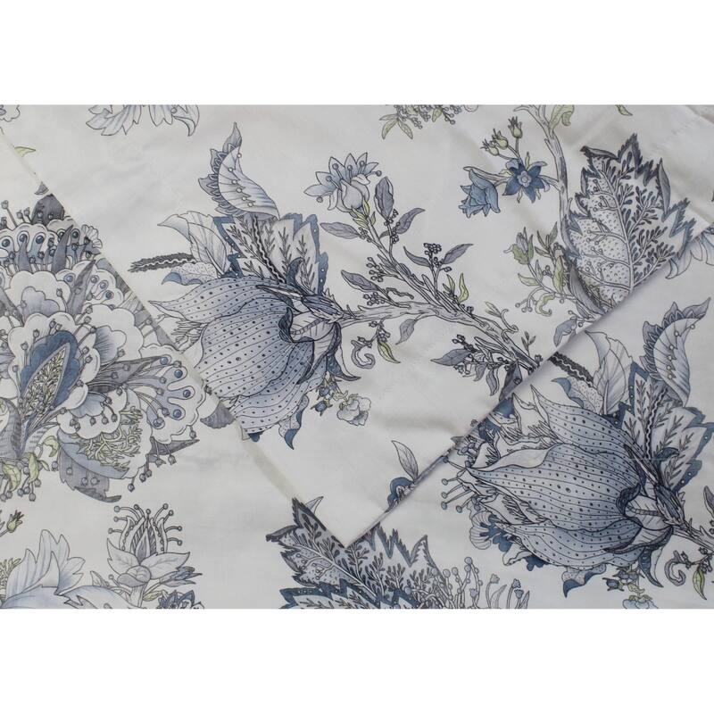 Talavera Duvet Set King White/ Blue