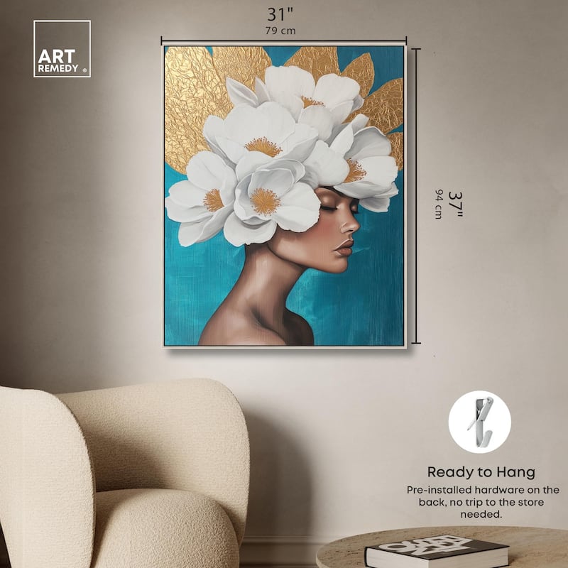 Floral Goddess I Canvas by Art Remedy