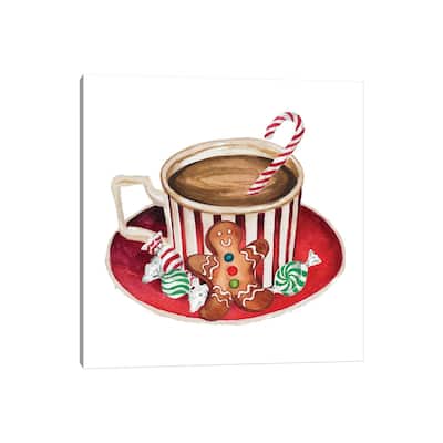 iCanvas "Gingerbread and a Mug Full of Cocoa III" by Elizabeth Medley Canvas Print