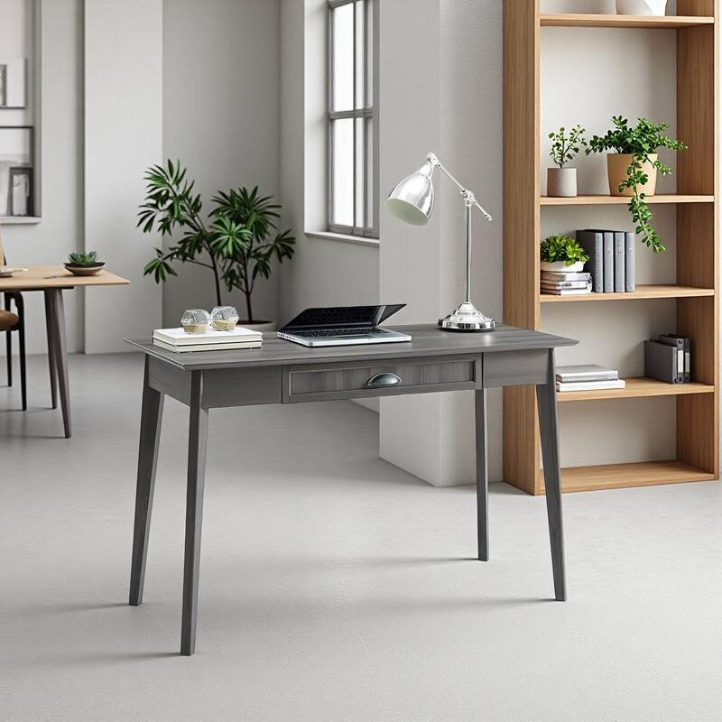 Caffoz Home Office Modern Writing Desk with Drawer and USB Hub