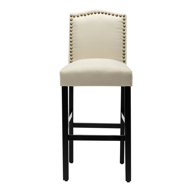28 Inches Barstools Upholstered Bar Stools Pub Chairs Set of 2